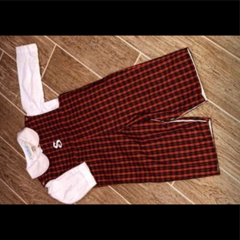 -Red “S” longall with matching shirt